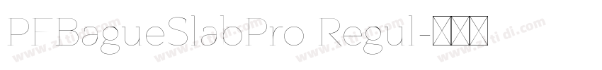 PFBagueSlabPro Regul字体转换